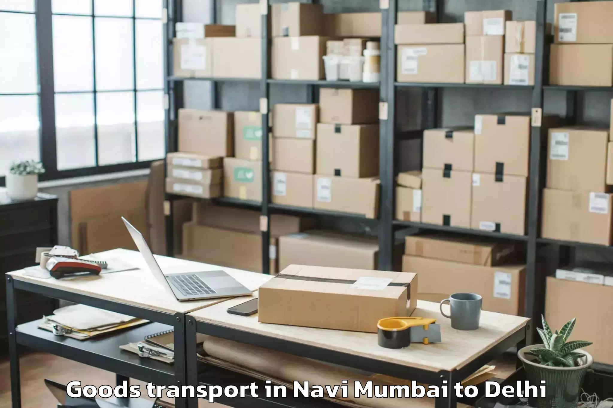 Affordable Navi Mumbai to Parsvnath Mall Akshardham Goods Transport